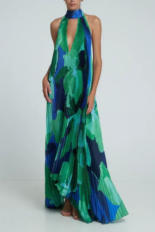L'idee Opera Gown in Capri Green Size 12 photo 2