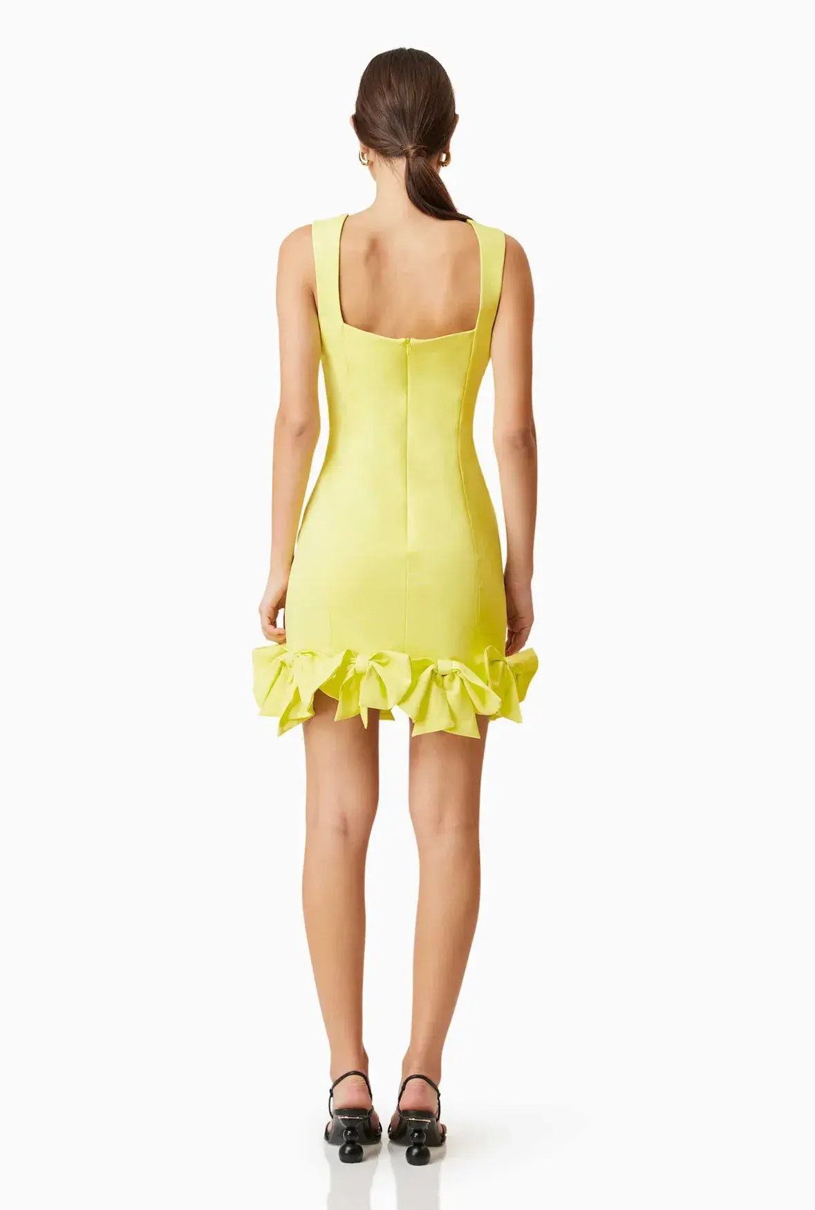 Elliatt Kennedy Mini Bow Dress Yellow Size 8 photo 3