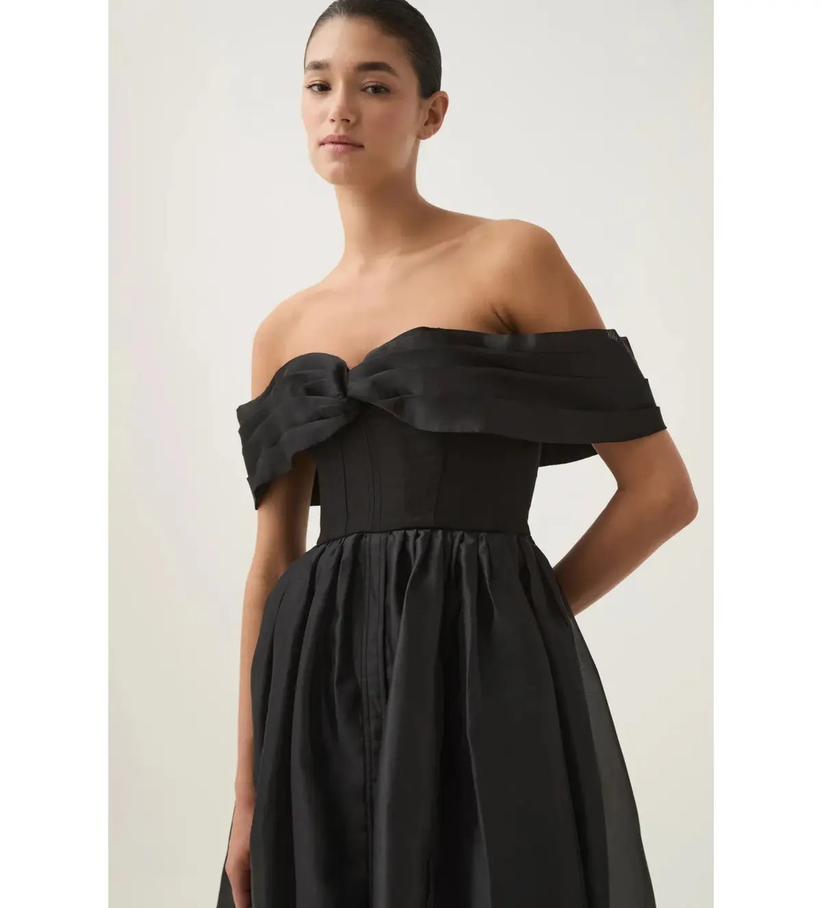 Aje Cordelia Corset Maxi Dress in Black Size S / AU 8 photo 4