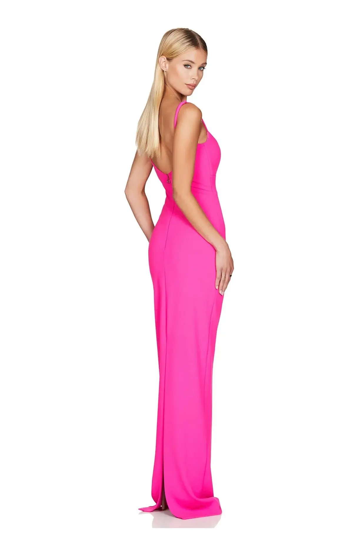 Love Nookie Bailey Maxi Dress Neon Pink Size 6 photo 3