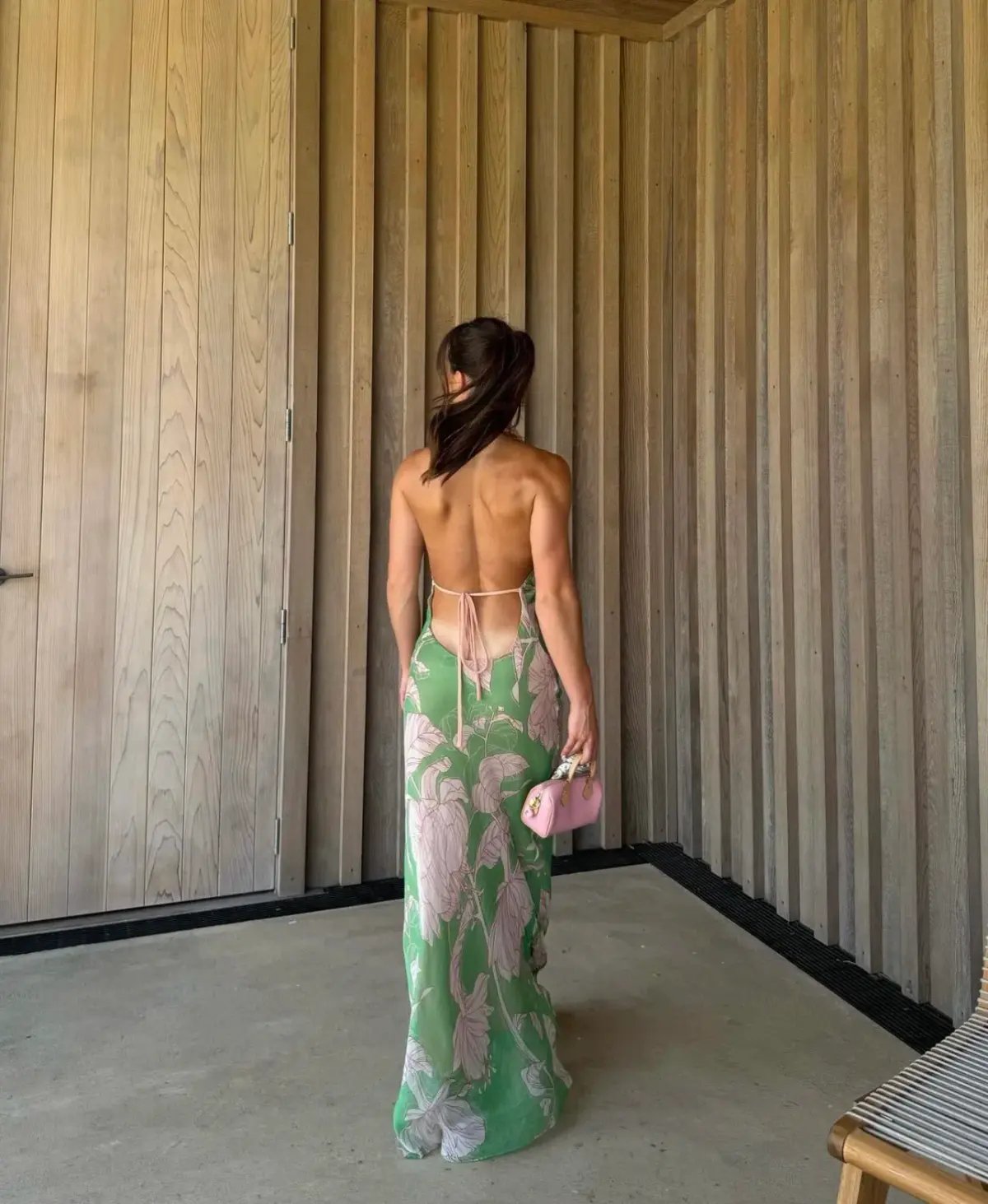 Arcina Ori Josefine Dress Green Floral Size 8 photo 3