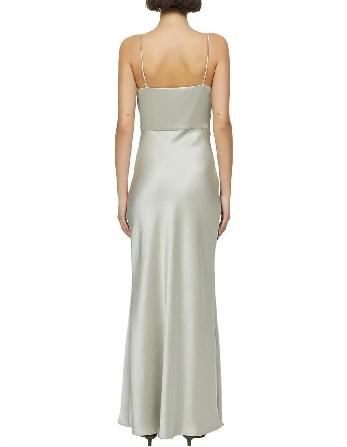 Bec & Bridge Nadia Square Neckline Tuck Detailing Maxi Dress Ecru Size AU 10 photo 4