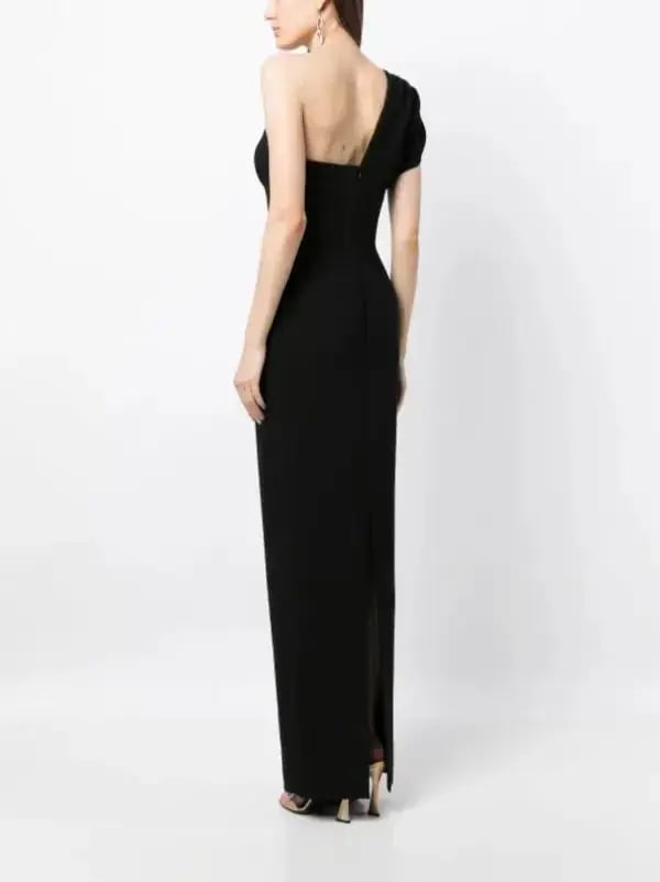 Rachel Gilbert Winnie Gown in Black Size 14 photo 3