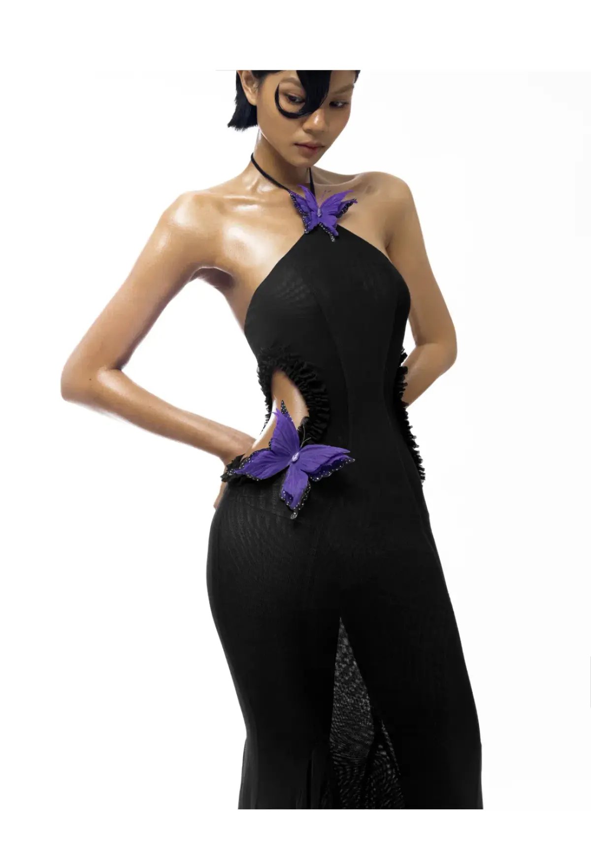 Huelly Rose Darya Dress Black Size S / AU 8 photo 4
