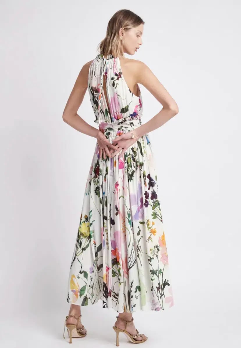 Aje Introspect High Neck Midi Dress Print Size 6 photo 4