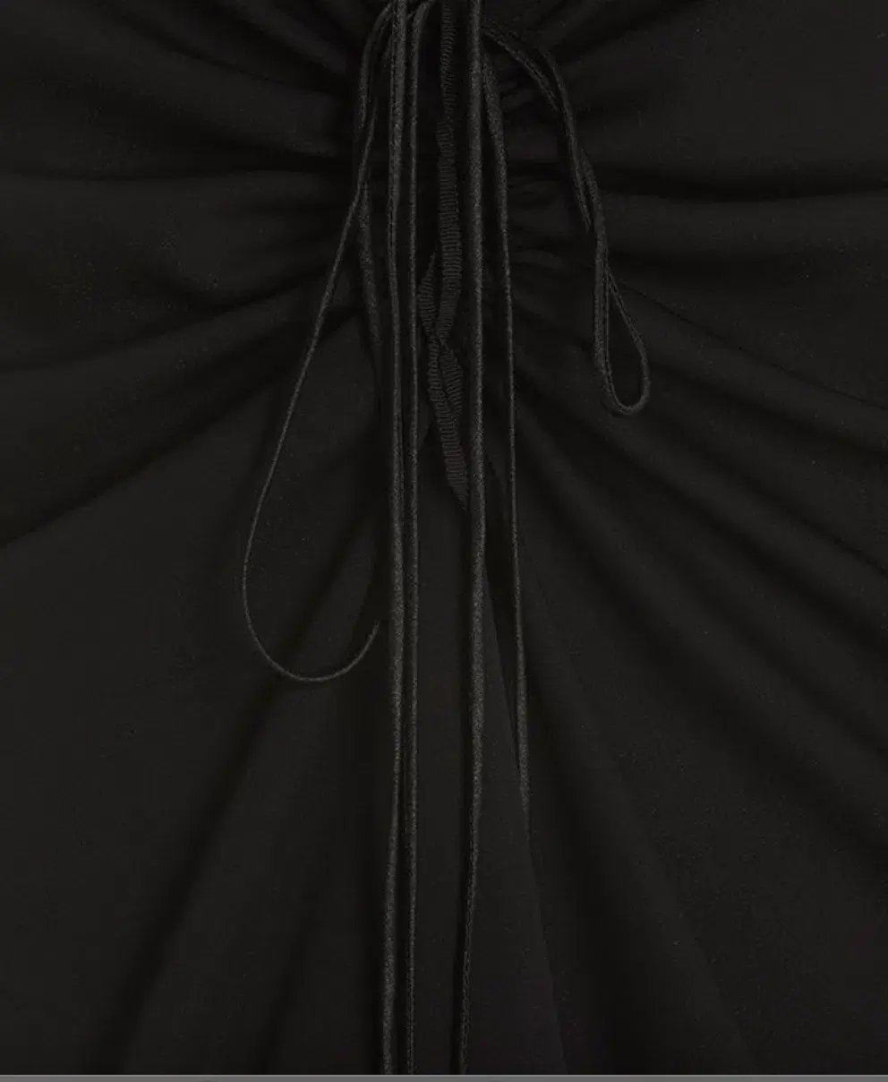 Christopher Esber Reversed Halter Disconnect Ruched Dress Black Size 8 photo 4