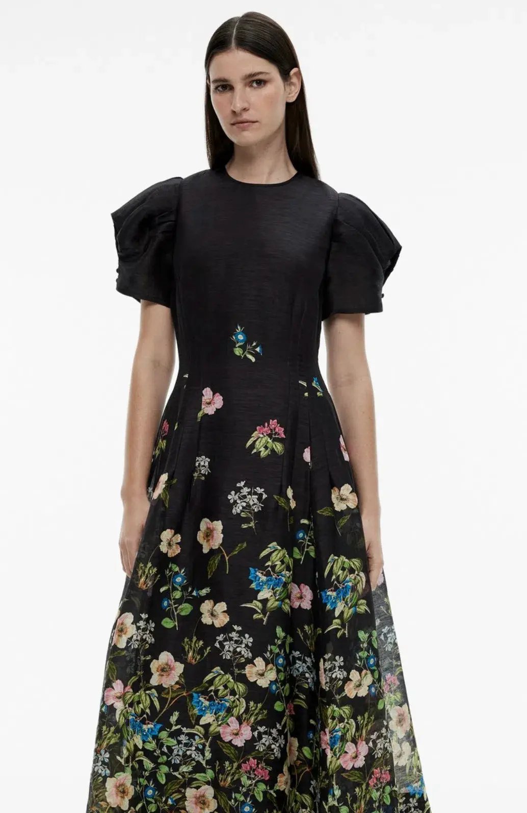 Limited Edition - Black Floral Maxi Dress Size 8 photo 3