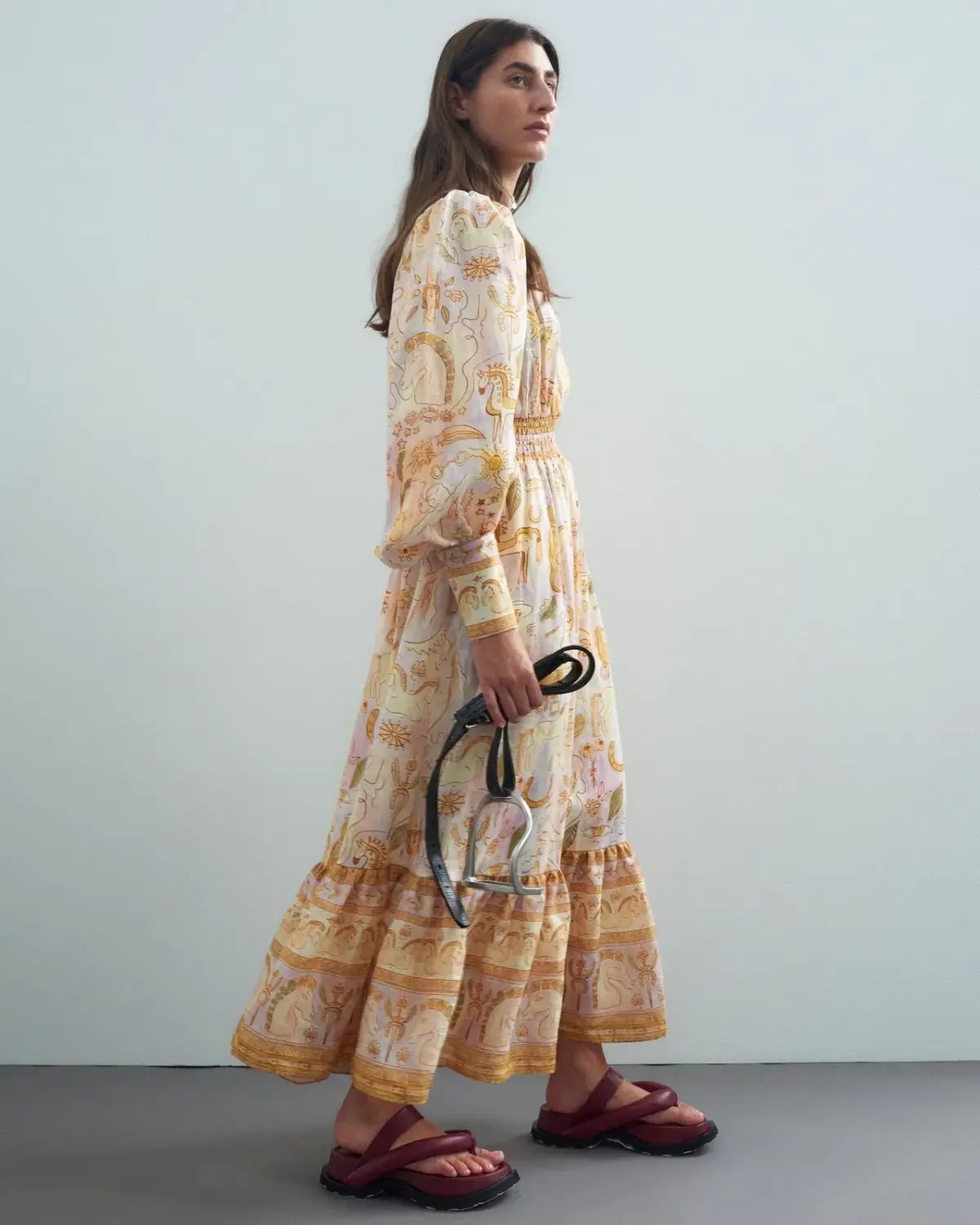 Alemais Solitaire Midi Dress Print Size 10 photo 4