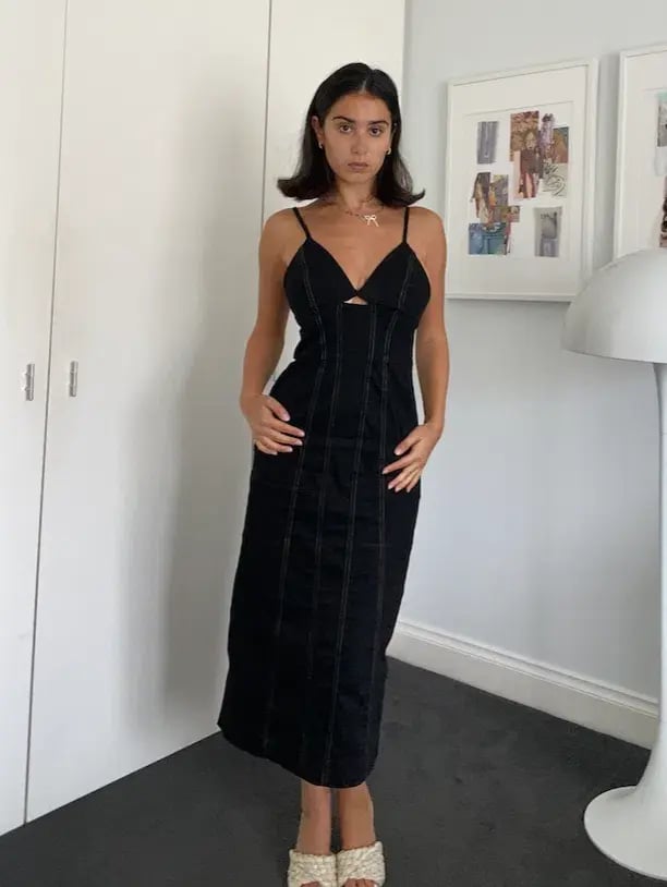 Viktoria And Woods Denim Dress Black Size AU 8 photo 3