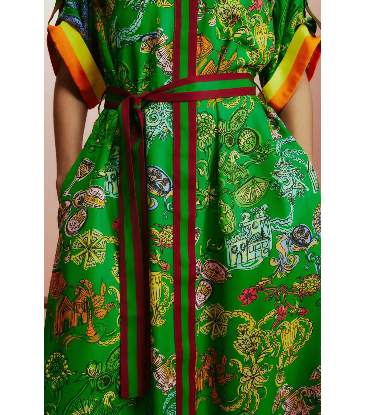 Alemias Fiesta Shirt Dress Green Size AU 10 photo 2