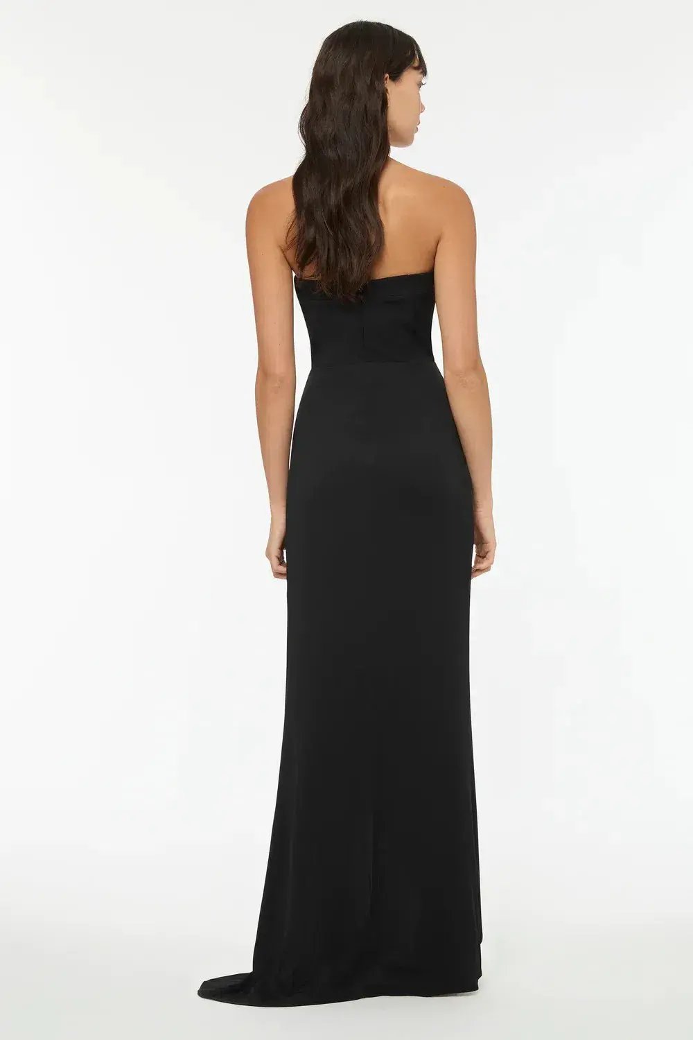 Manning Cartell Asymmetrical Games Strapless Gown Black Size AU 6 photo 3