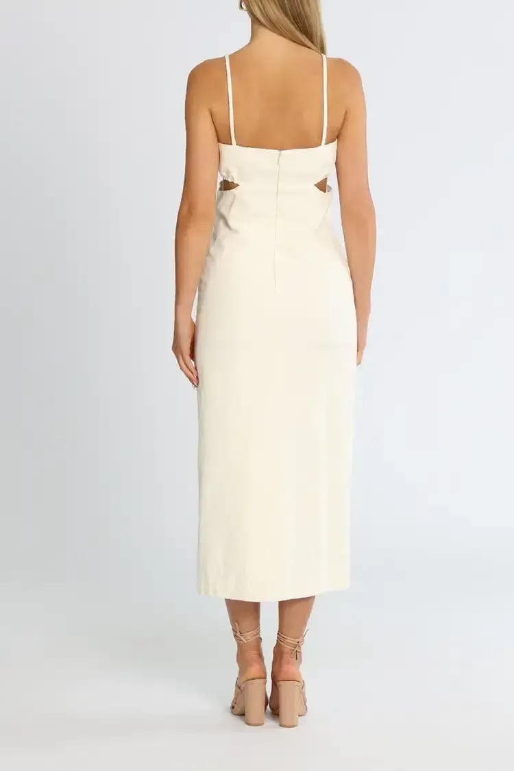 Camilla and Marc Walton Midi Dress in Cream Size 8 photo 3