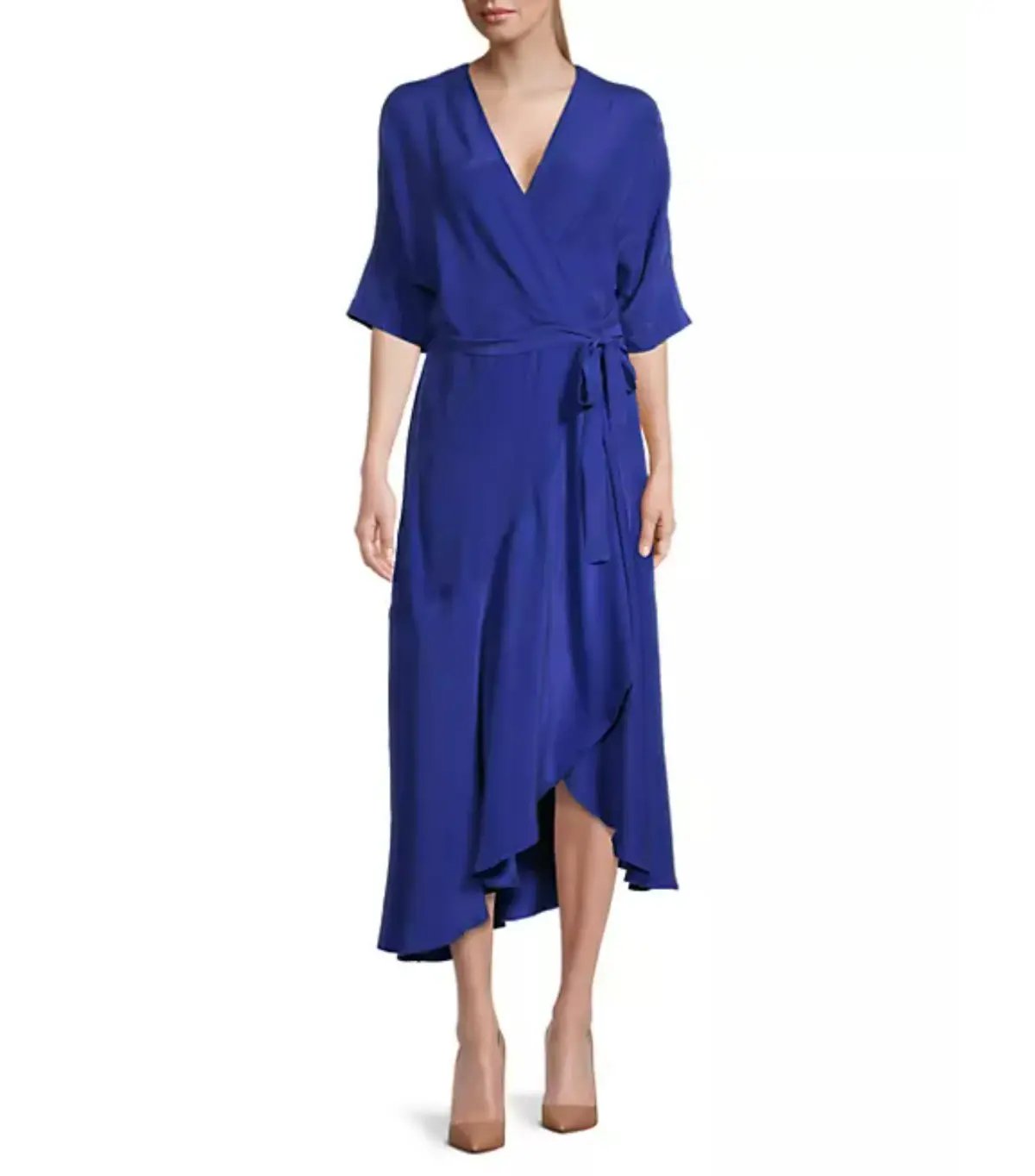 Ginger & Smart Perpetual Silk Wrap Dress Iris Size AU 12 photo 2