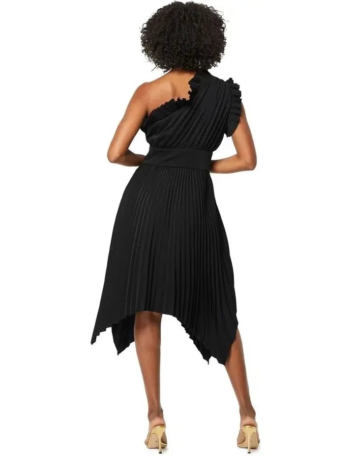 Mossman THE LADY LIKE MIDI DRESS Black Size AU 10 photo 5