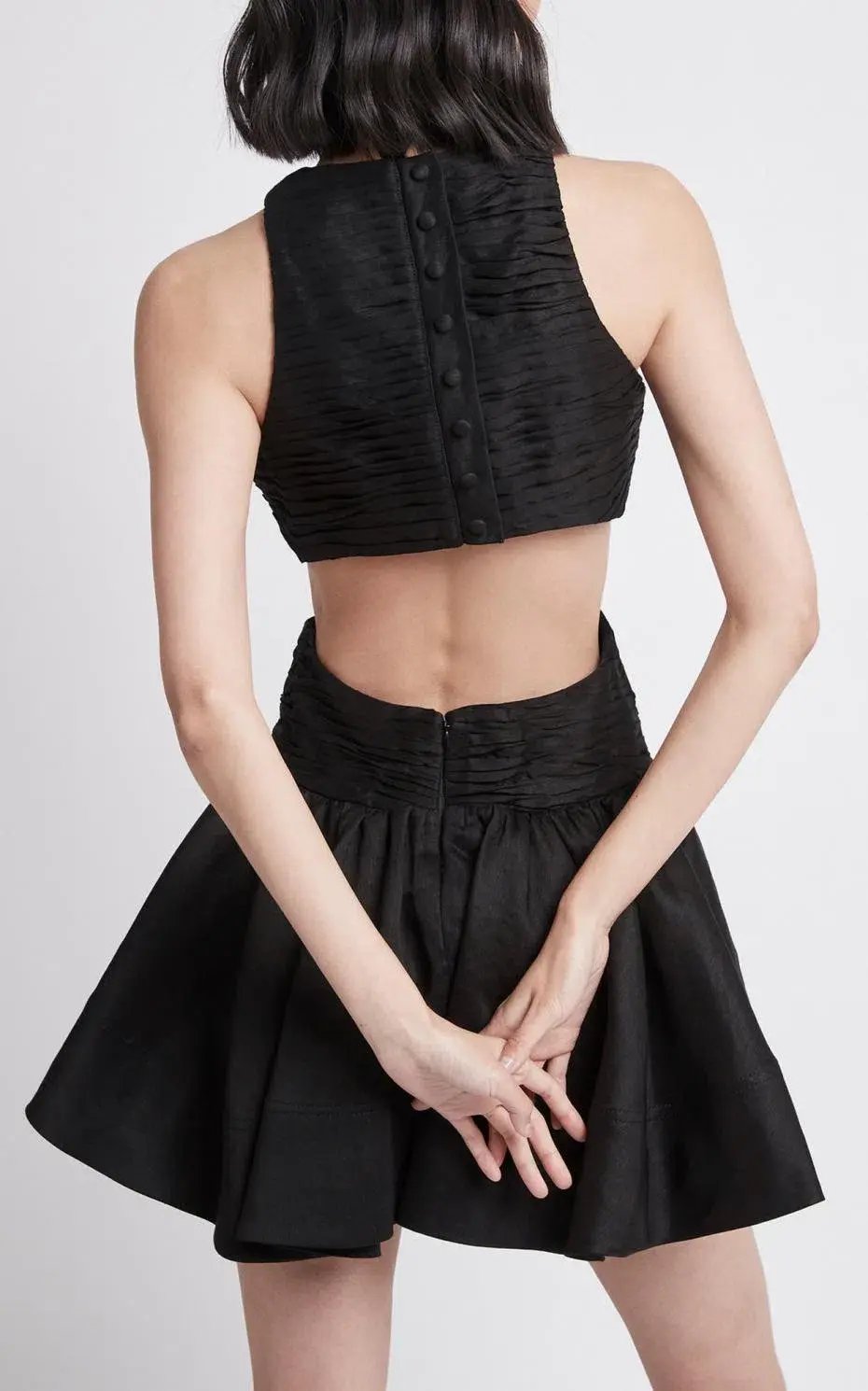 Aje Introspect Cut Out Mini Dress Black Size AU 6 photo 3