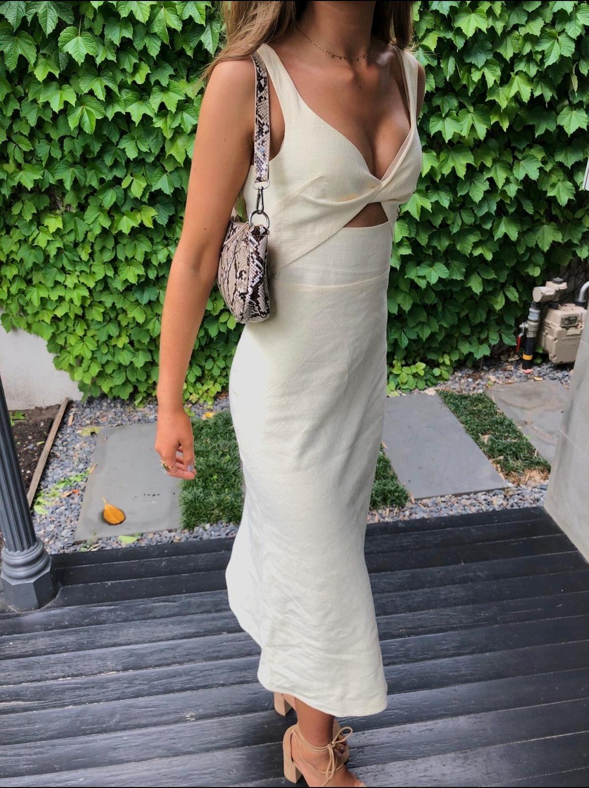 Bec & Bridge ANA MIDI DRESS - BUTTER size 6 photo 3