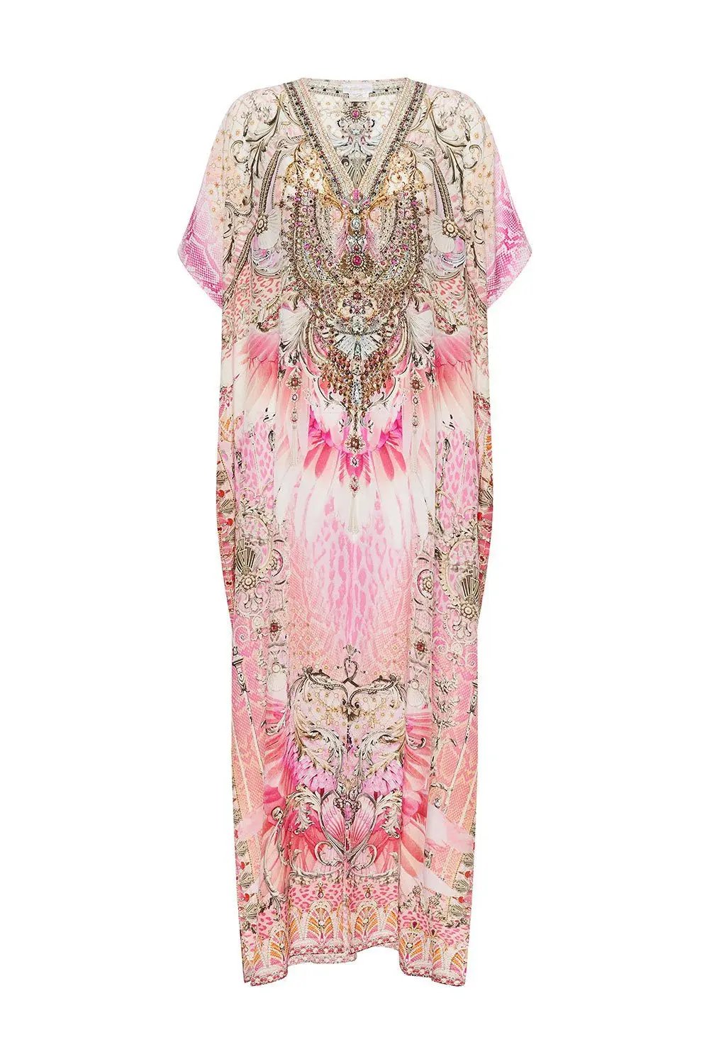 Camilla Deco Darling Slim Fit Kaftan With Split Print One Size photo 3