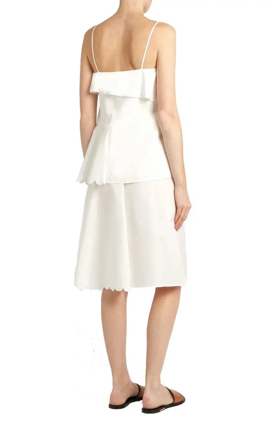See by Chloe Scallop Edged Cotton Dress Size 38/Au 10 photo 2