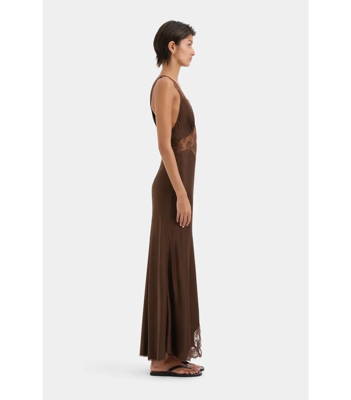 Sir The Label Aries Cut Out Gown in Chocolate Size 1 / AU 8 photo 2