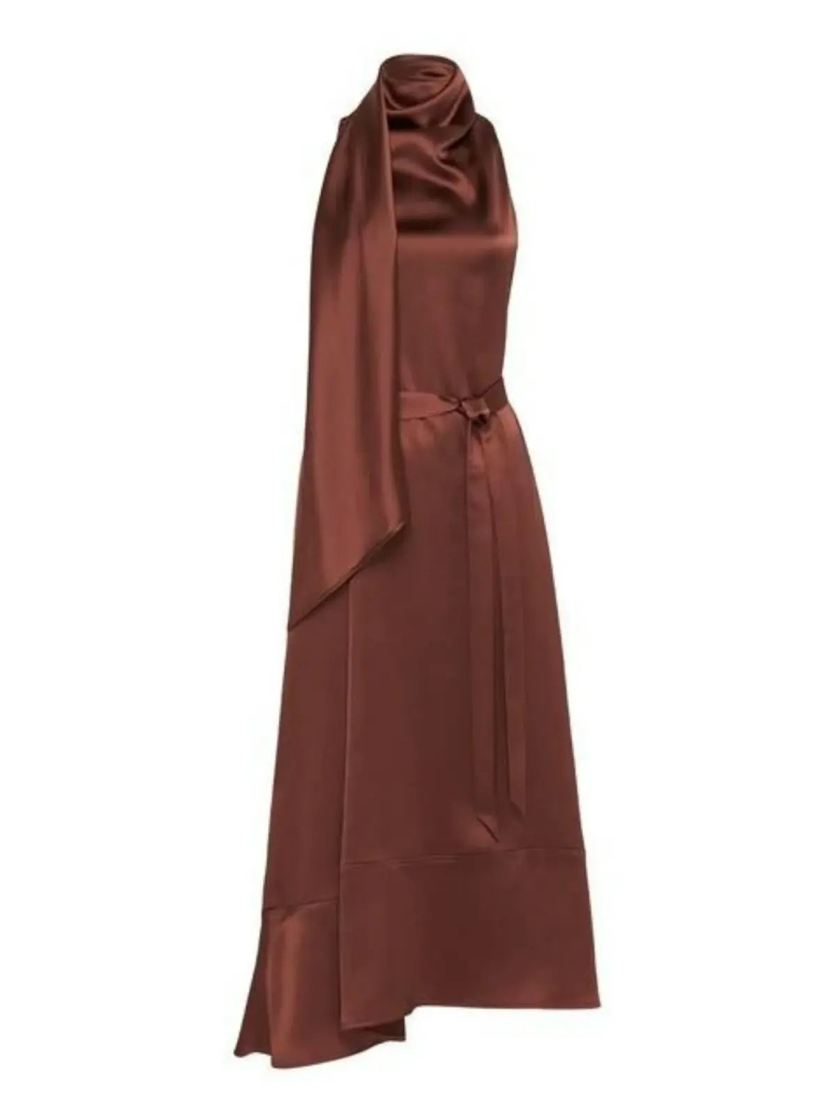 Camilla and Marc Cannes Satin Dress In Cinnamon Size AU 12 photo 4