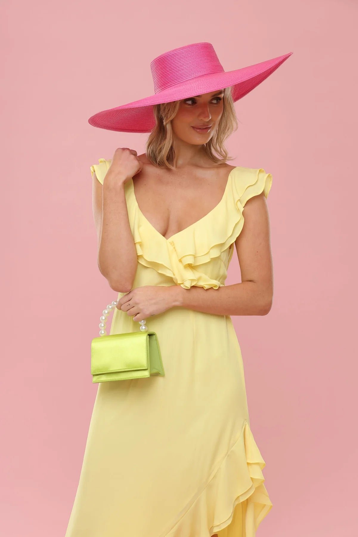 MORGAN & TAYLOR MELANIE TOP HANDLE BAG - LIME photo 7