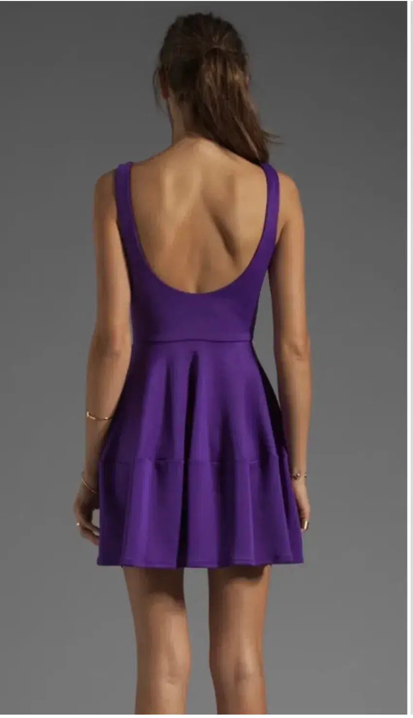 Camilla & Marc Pendentive Violet Techno Scuba Dress Purple Au Size 6 photo 3