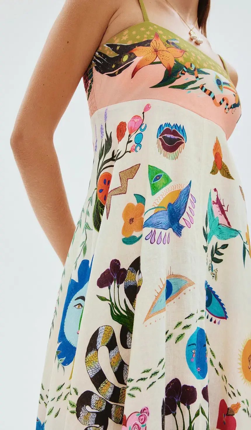 Alemais Evergreen Sundress Multi Print Size 10 photo 4