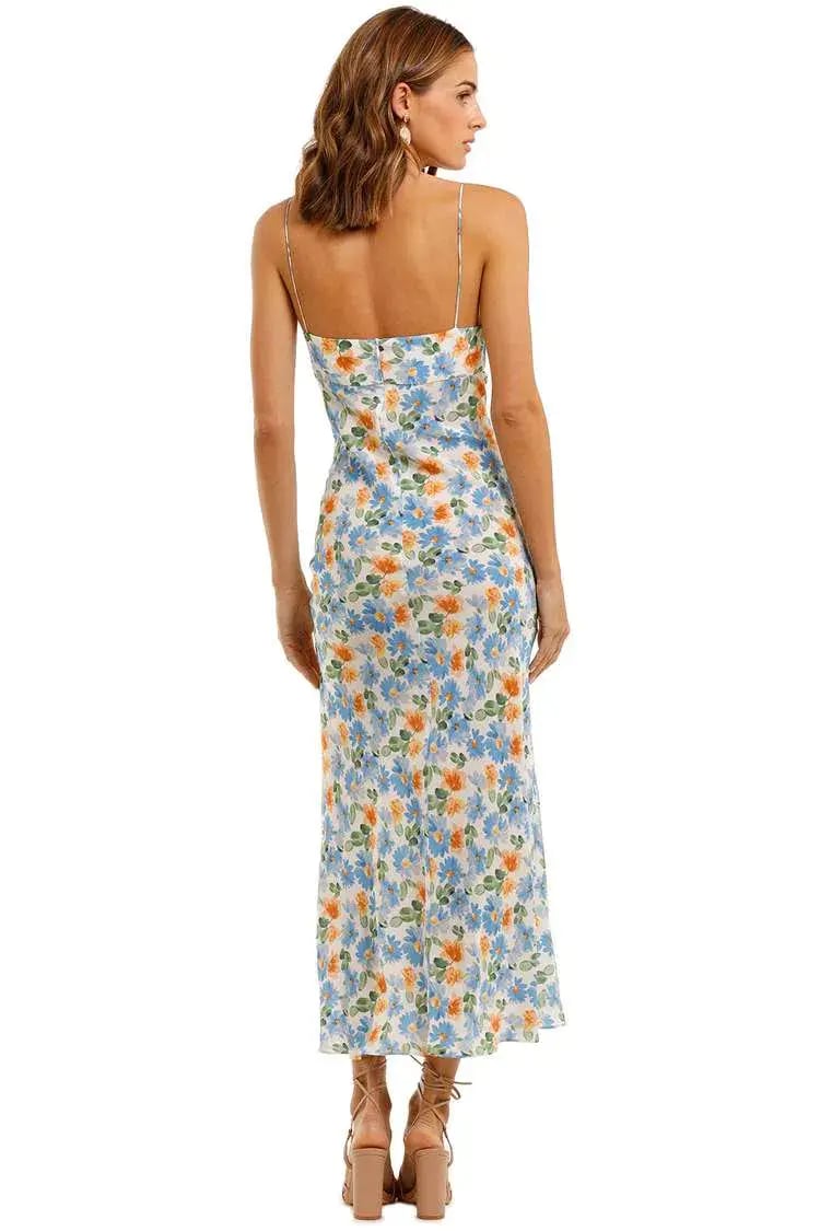 Bec & Bridge La Jolie Midi Dress Multi Print Size 6 photo 3