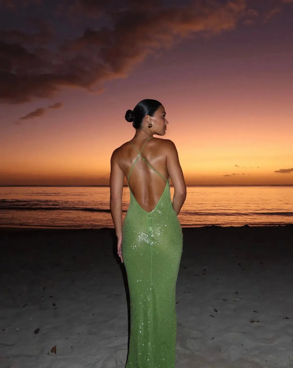Rat & Boa Gaia Dress Green Size M / AU 10 photo 5
