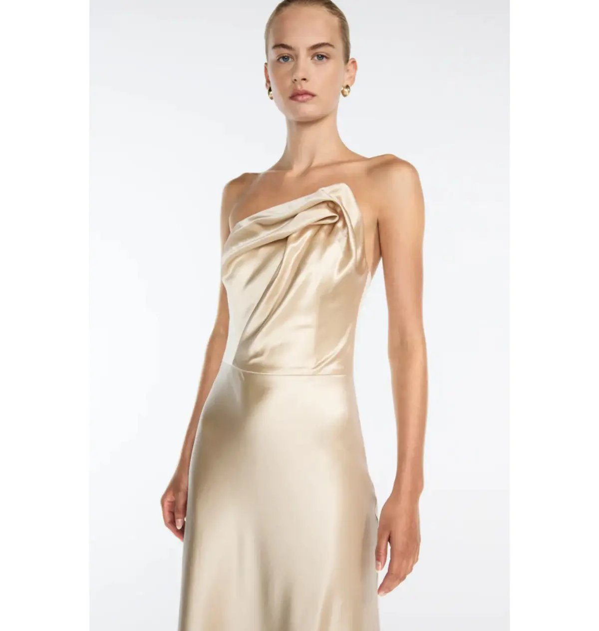 Manning Cartell Show Me Love Strapless Gown Champagne Size AU 8 photo 4