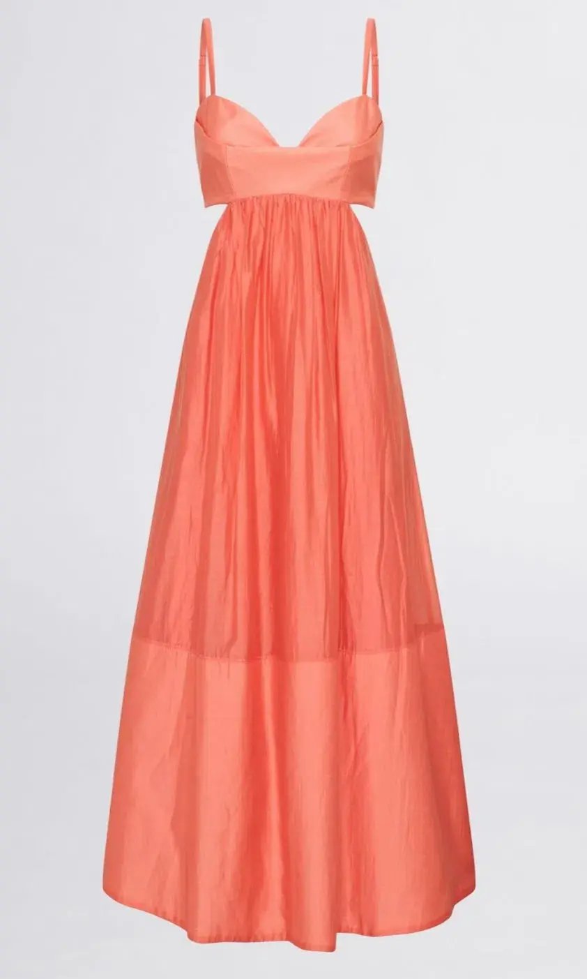 Sheike Grace Midi Dress Peach Size 8 / S photo 4