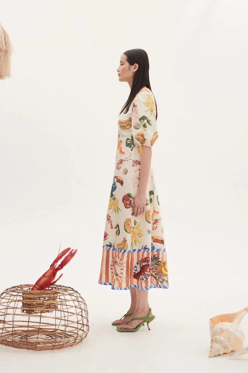 Alemais Theo Midi Dress Multi Size 12 AU photo 25