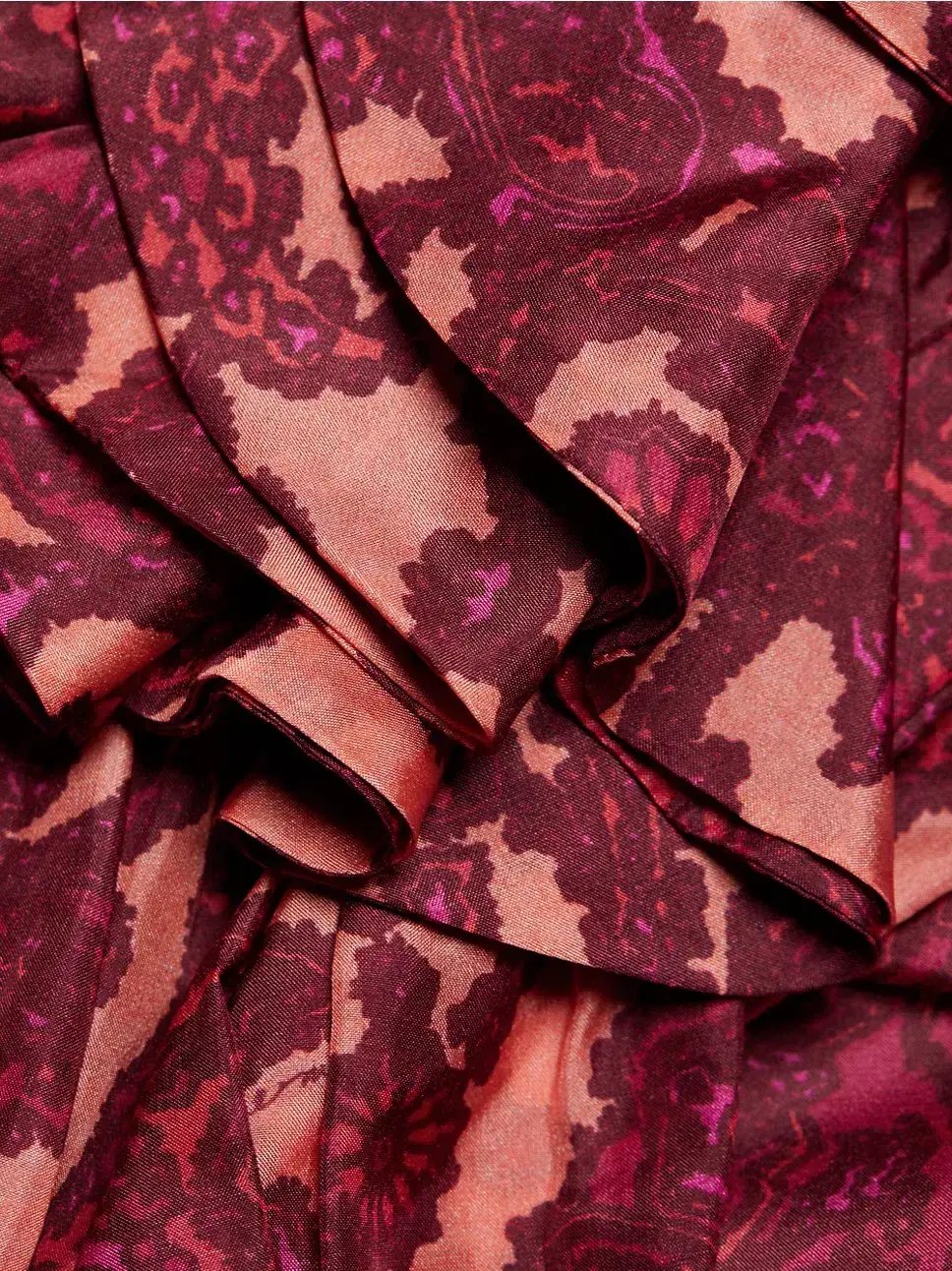 Zimmermann Tiggy Cutout Ruffled Silk Midi Dress Paisley-Print Size 1 / AU 10 photo 11