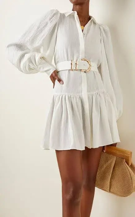 Acler Sherwood Mini Dress Ivory Size 14 photo 6