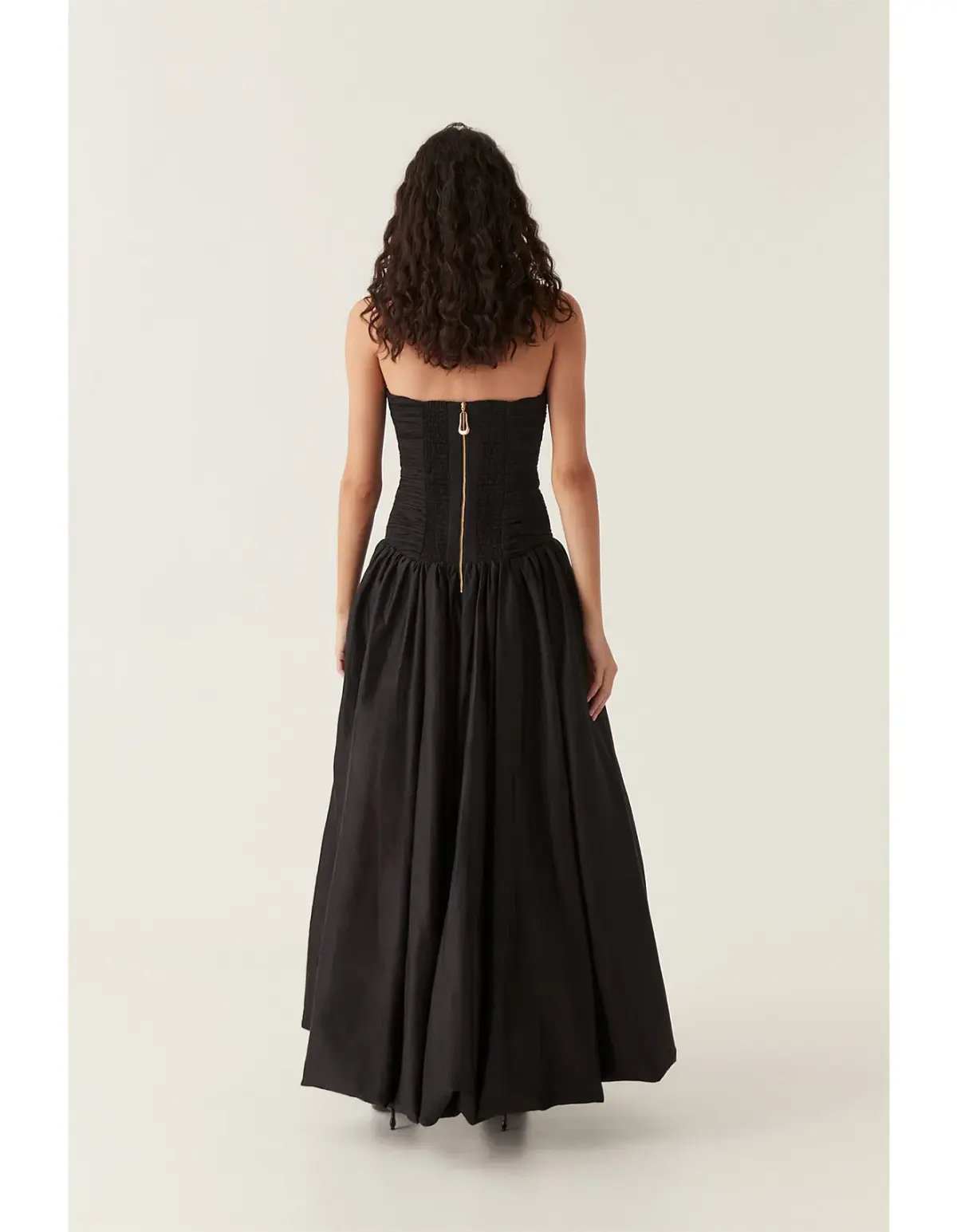 Aje Violette Bubble Hem Maxi Dress Black Size AU 12 photo 2