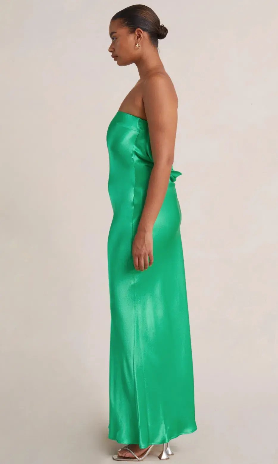 Bec & Bridge Moon Dance Strapless Dress Emerald Green Size 8 photo 3