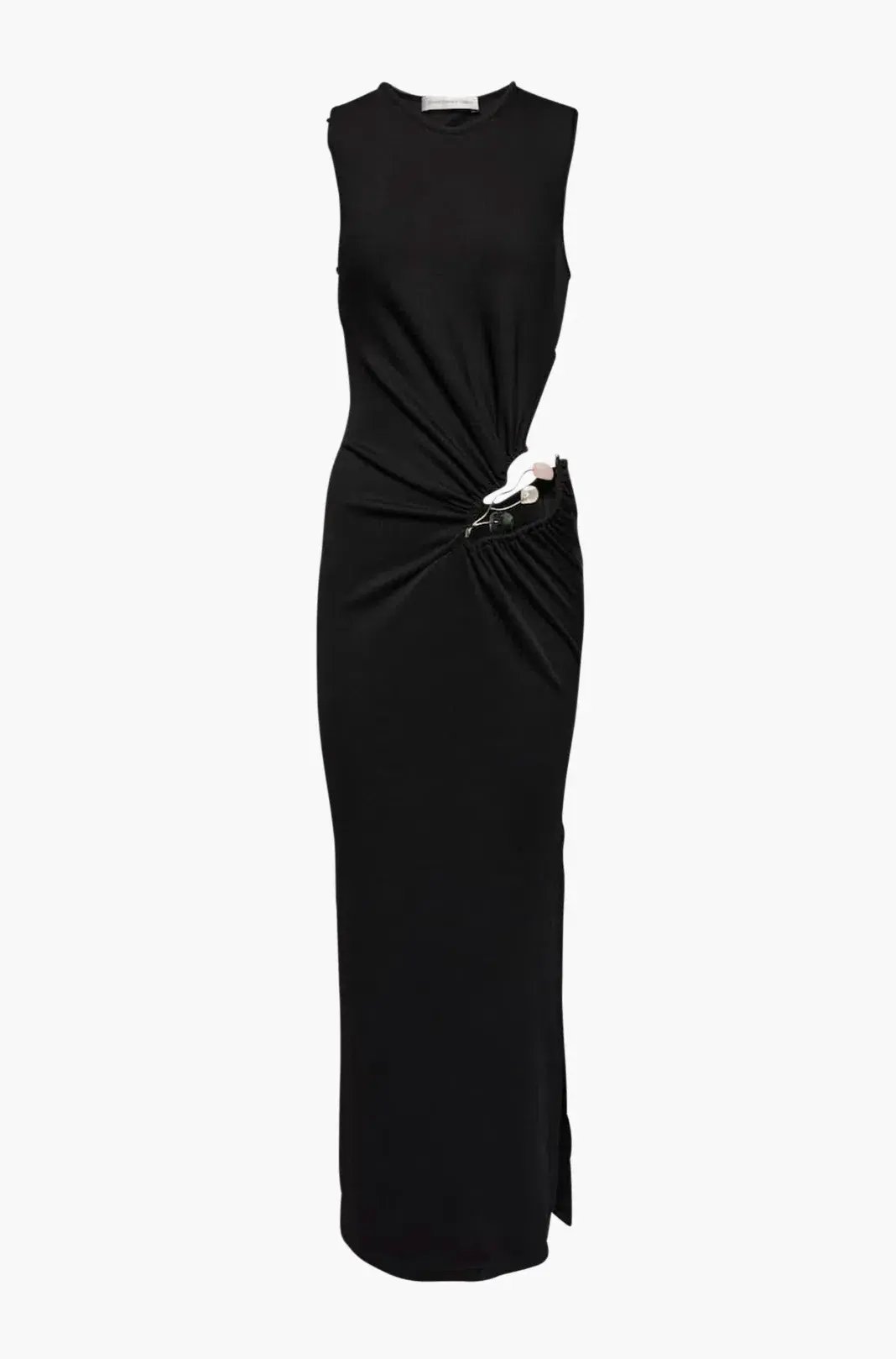 Christopher Esber Folia Float Buckle Tank Dress Midi Black Size 8 photo 6