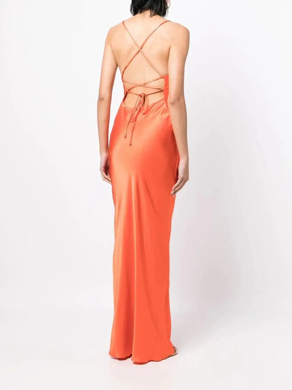 Bec & Bridge Lorelai Tie Maxi Dress Orange Size 6 photo 2