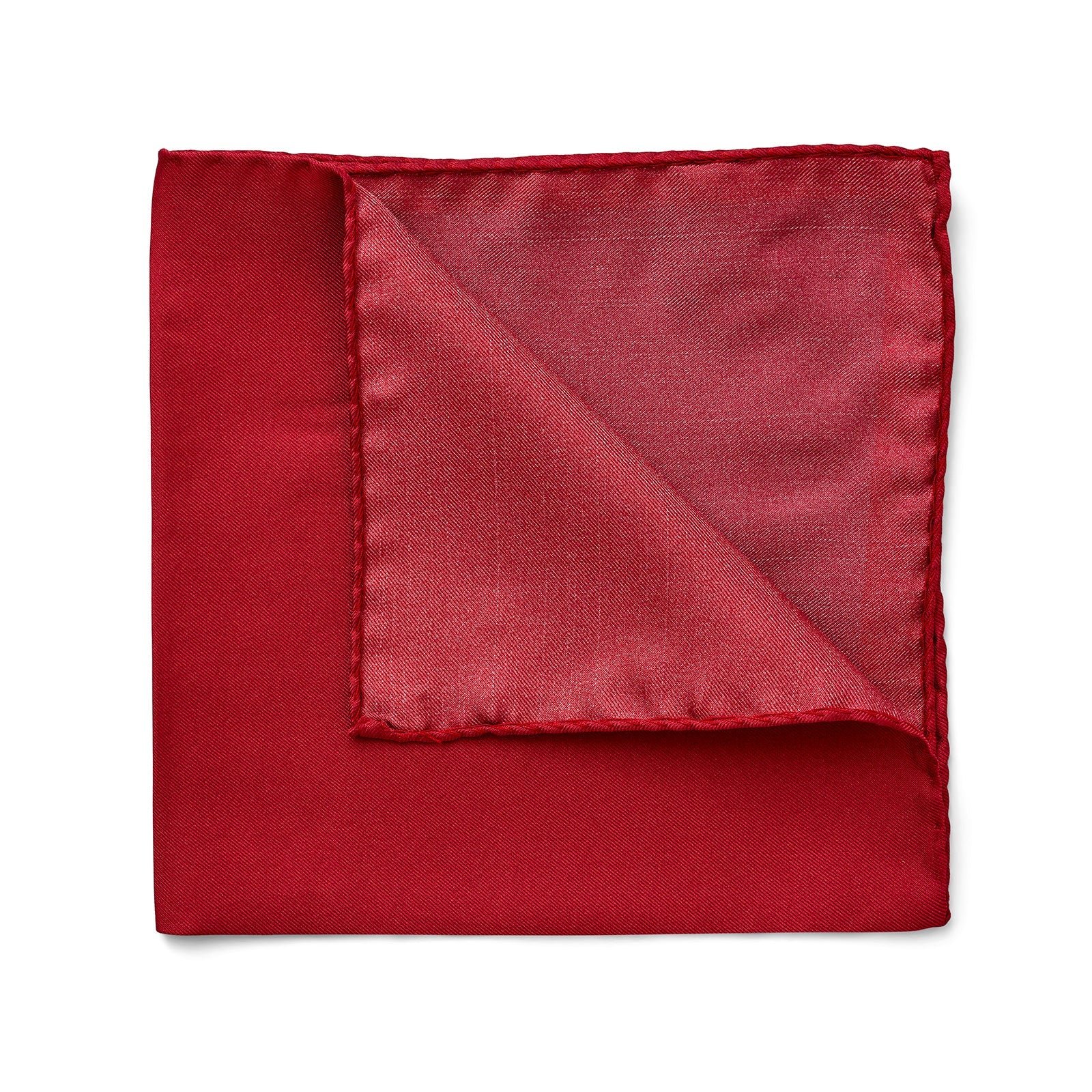 Joe Black Red Paisley 4 Fold Pocket Square photo 3