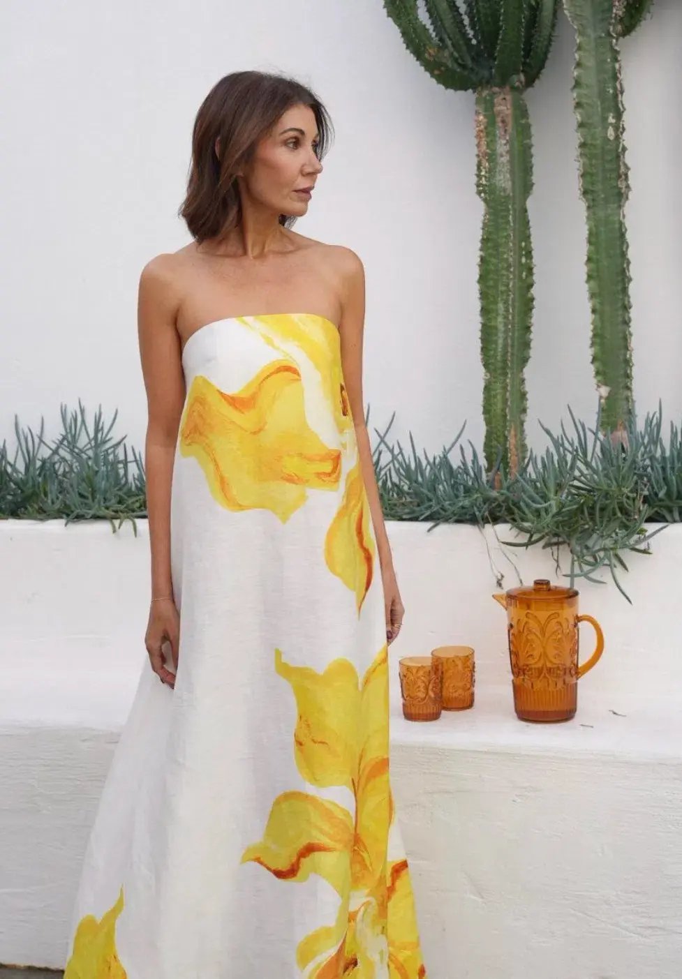 Acler Hopton Dress Ivory Calla Lily Size 10 photo 2