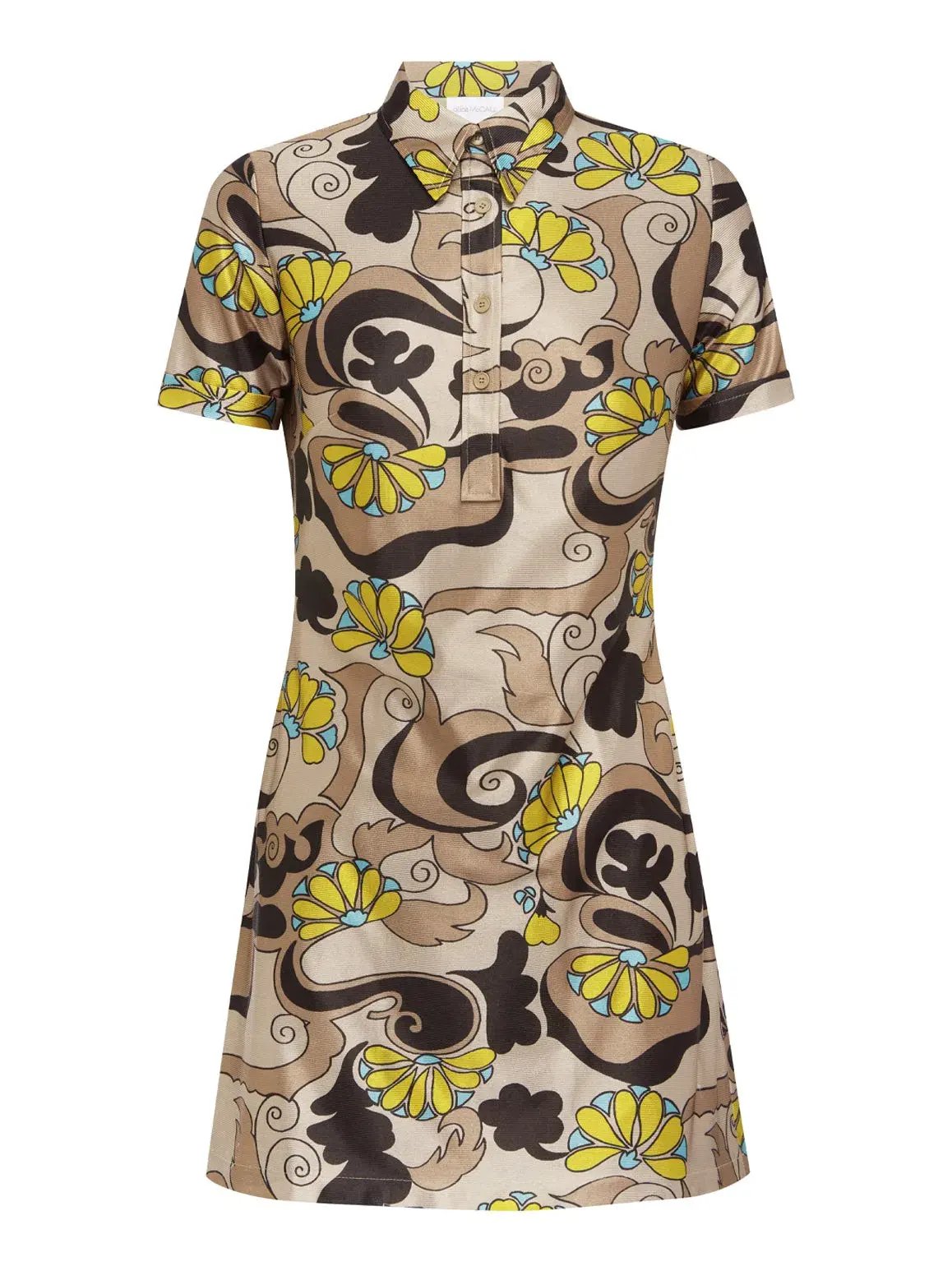 Alice McCall Smoke Multi Lucy In The Sky Mini Dress Brown Size 6 /AU 10 photo 4