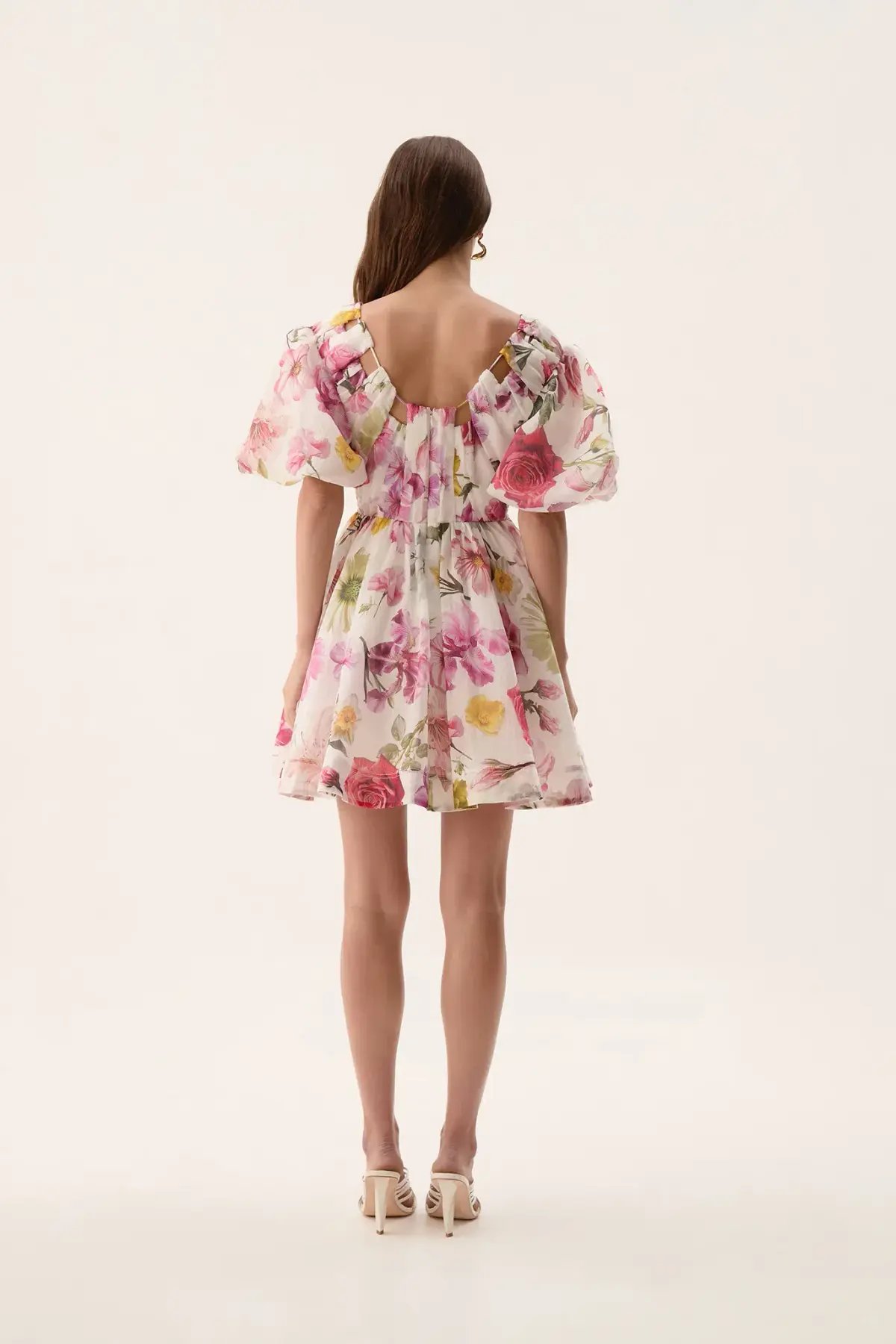 Aje Fleur Mini Dress in Multi Floral Size AU 12 photo 2