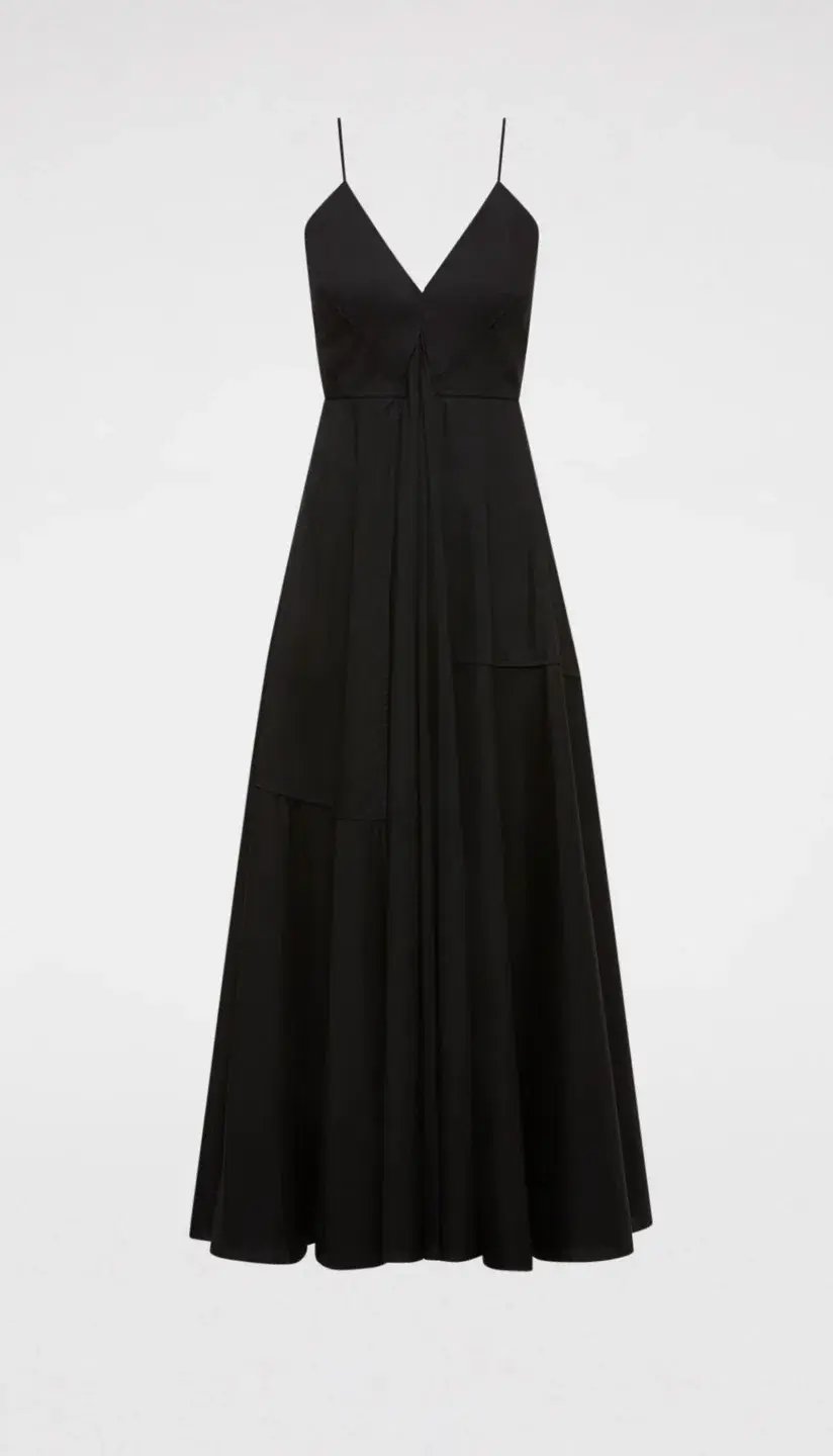 Scanlan Theodore Parachute Strappy Dress Black Size 10 photo 4