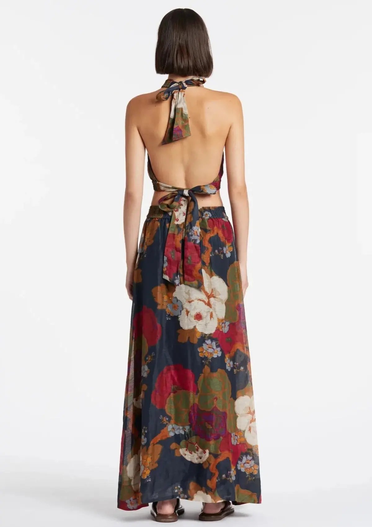 Sir the Label Bonita Halter Top and Maxi Skirt Set Floral Size 6 photo 5