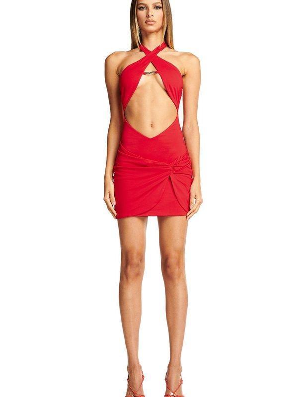 I. AM. GIA Cosma Dress Red Size Small photo 2