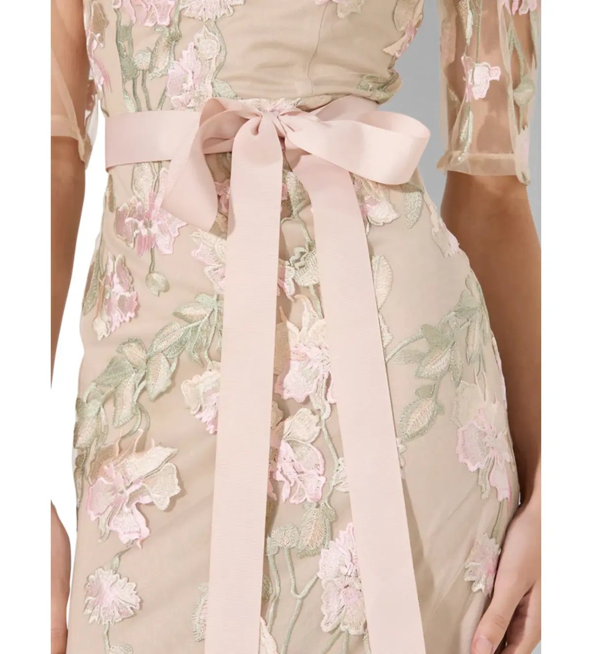 Montique Raya Embroidered Gown Pink Size AU 16 photo 5