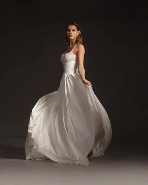 Galia Lahav Tammy Dress White Size 14 photo 4