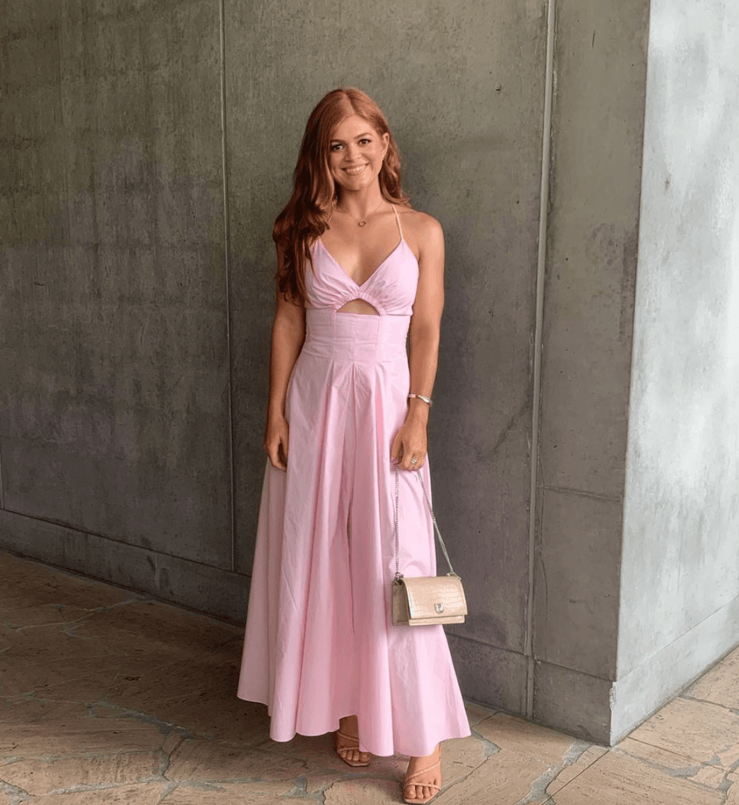 Scanlan Theodore Cotton Strappy Dress Pink Size 6 photo 6