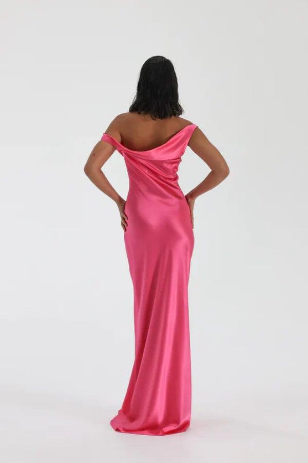 NATALIE ROLT MONIKA GOWN - NEON PINK photo 4
