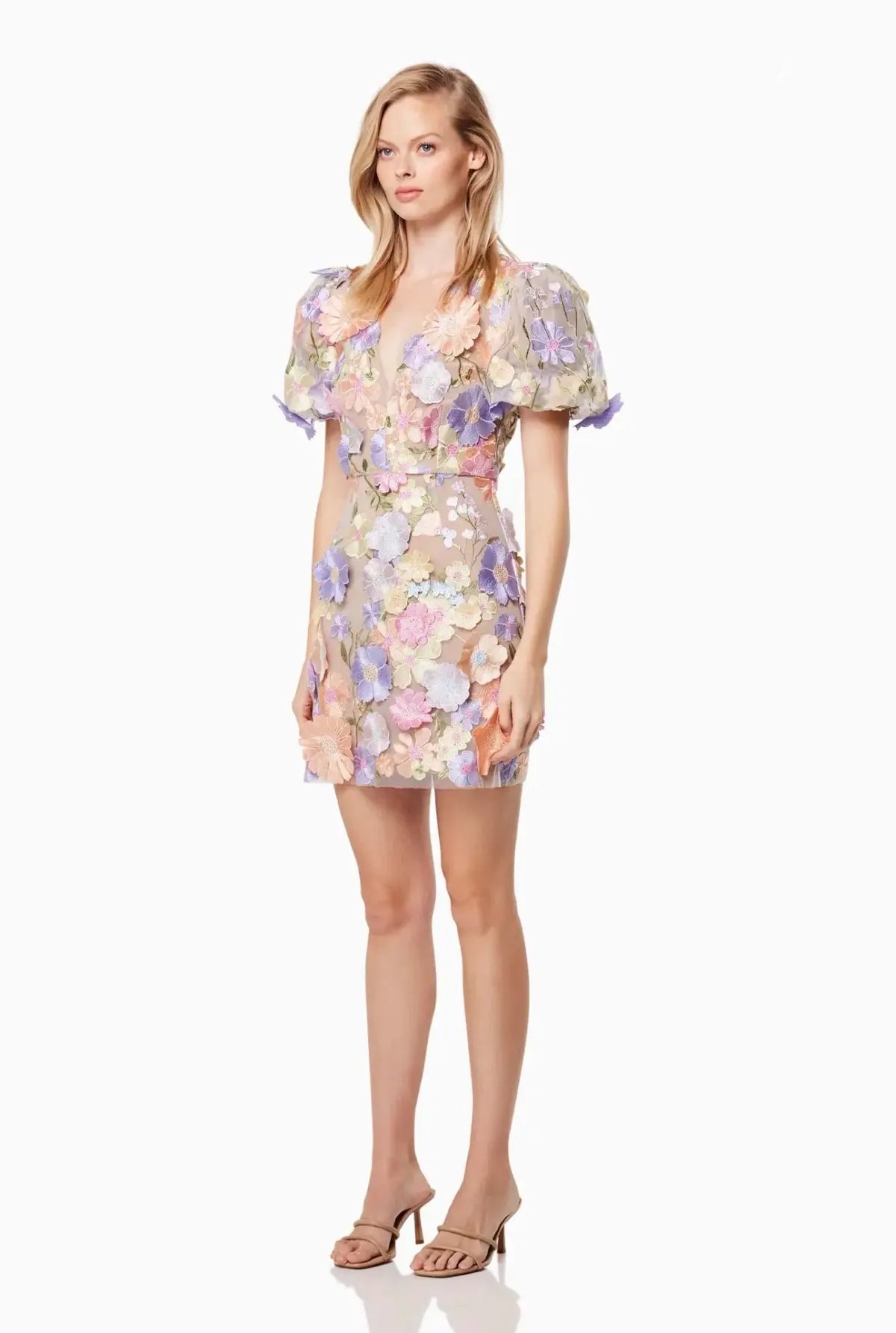 Elliatt Anthea 3D Lace Mini Dress Floral Size S / AU 8 photo 4